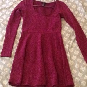 Burgundy dress